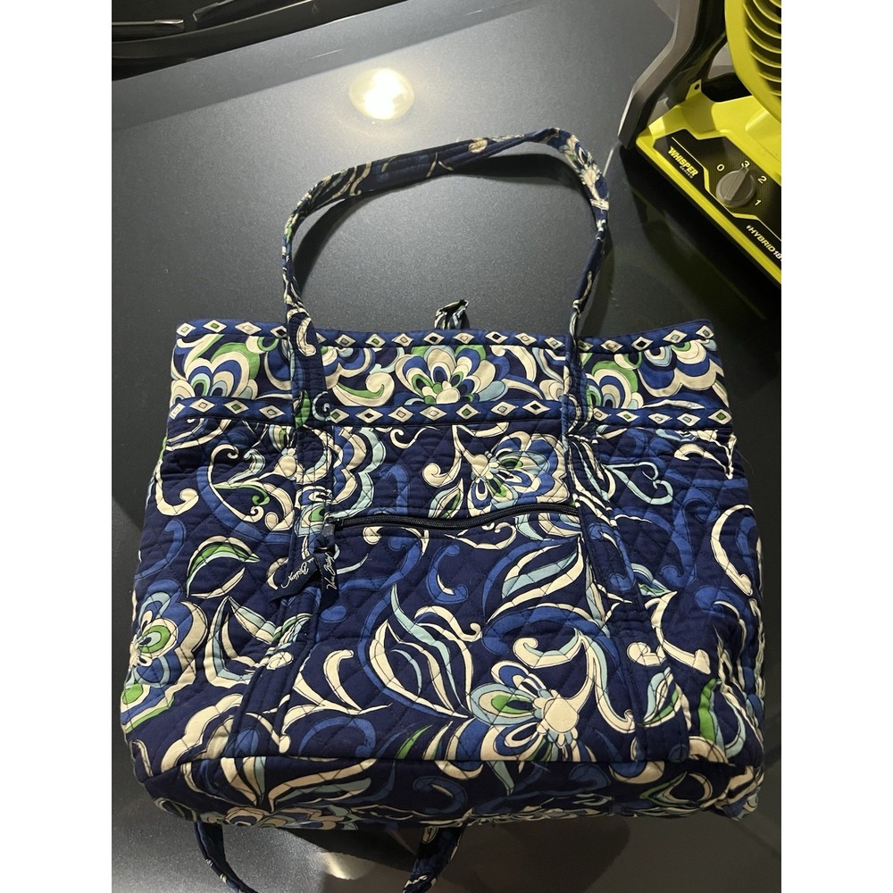 Vera Bradley Blue Paisley Shoulder Tote Bag